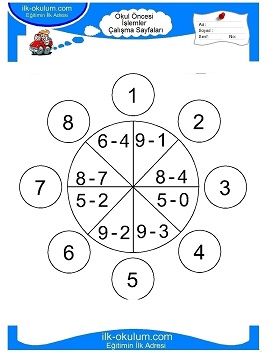Çocuklar İçin toplam işlemi yaprak testleri 